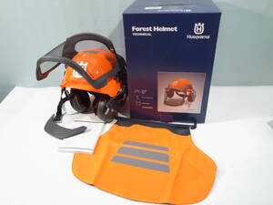 ★美品 ハスクバーナ ヘルメットテクニカル Forest Helmet H5850-58401