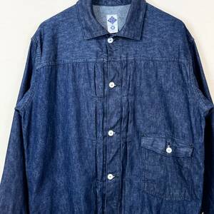 希少《 Mint Condition / Indigo 》90s 2000s 極上品【 POST OVERALLS 506 型 インディゴ デニム ジャケット アメリカ製 M ビンテージ 】