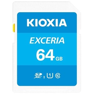 送料無料 KIOXIA (旧東芝) SDカード SDXC 64GB 64ギガ CLASS10 UHS-I 過渡期につき柄変更あり