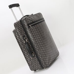 1円 美品 GOYARD ゴヤール サンルイ トロリー PM トロレ スーツケース キャリーケース バッグ 出張 旅行 トランク 本革 メンズ MMM BD7-9