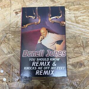 ヌ HIPHOP,R&B DONELL JONES - YOU SHOULD KNOW REMIX / KNOCKS ME OFF MY FEET REMIX シングル TAPE 中古品