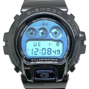 G-SHOCK ジーショック 【ITERN1XPTE1S】 DW-6900ST ステューシー30周年記念 コラボモデル ストックロゴEL メタリックブルー 2010年6月発売