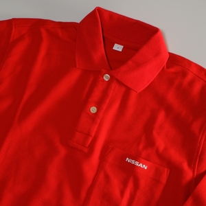 美品 日産 赤 長袖シャツ サイズS