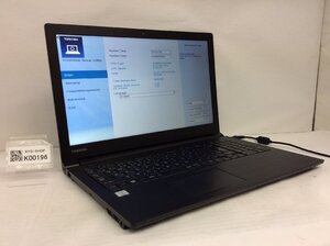 ジャンク/ TOSHIBA dynabook B65/J PB65JVB13FBAD21 Intel Core i3-7130U メモリ4.1GB ストレージ無し 【K00196】