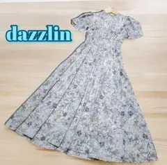 dazzlin ロングワンピース バックリボン 花柄 F