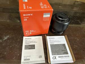 送料込み　美品　フィルター付 SONY FE 50mm F1.8 SEL50F18F / ソニーEマウント メーカー保証期間あり。