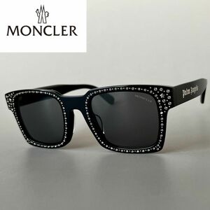 【1円スタート】 サングラス モンクレール ウェリントン スケーター メンズ レディース MONCLER×PALM ANGELS ブラック アジアンフィット