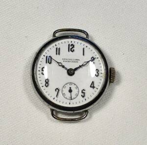 ☆ ニッケル・クロム　腕時計　瀬戸文字版　1930年代　スイス製