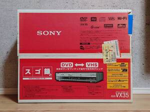 現状品 未開封+廃盤品+難あり　SONY　スゴ録　RDR-VX35　ソニー　VHS＆DVDレコーダー