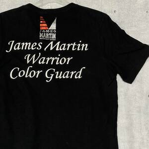 CANVAS カレッジロゴ チームロゴ Vネック Tシャツ ベラキャンバスボディ　　James Martin Warrior Color Guard 玉10610