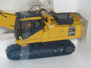 匿名送料無料★廃番 コマツ KOMATSU 大型建機ダイキャストモデル【PC450LC ショートブーム/ショベル】エクスカベーター 1/50 未開封 即決！