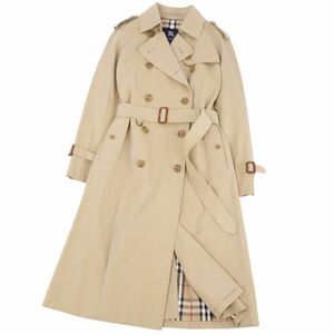 美品 バーバリー ロンドン BURBERRY LONDON コート トレンチコート コットン100％ アウター レディース 11 ベージュ cf04on-rm11e27339