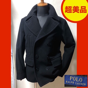 72Y241205L 超美品 RalphLauren ラルフローレン メンズ ウール Pコート ピーコート 検 ブルゾン ダウン レザー フライトジャケット