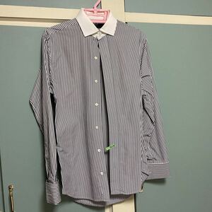 ポロ ラルフローレン ドレスシャツ37-80 クレリック　ダブルカフス