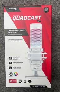 新品　HyperX QuadCast S スタンドアロンマイク RGB ホワイト