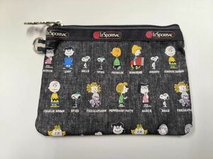 即決 新品 レスポートサック スヌーピー ポーチ 小銭入れ コインケース カード入れ LESPORTSAC 中 SNOOPY 2 小物入れ