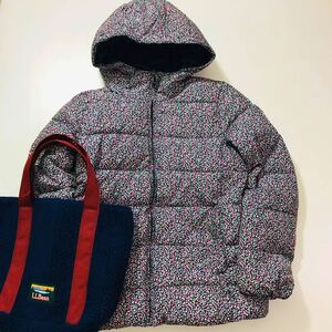 100円 GAP ギャップ　kidsキッズ XL ダウンジャケット　花柄　フード付き　160