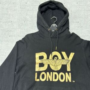 BOY LONDON 黒金 ブラック×ゴールド パーカー ボーイロンドン　　フーディー スウェットトレーナー パンク ロック ストリート YT348