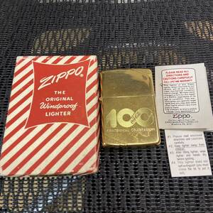 100周年　☆当時物・希少☆ zippo ジッポー　Coca Cola コカコーラ　1985-1986年製　オイルライター 完備品