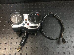 YAMAHA R1-Z　実動スピードメーターASSY　 タコメーター （検索 3XC 1KT TZR250 RZ RD TDR FZR R1Z インジケーターランプ ワイヤー付き