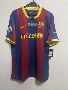 1円スタート 正規品 新品未使用 タグ付 2010-11 CL決勝 バルセロナ メッシ ユニフォーム Barcelona Messi 10 2011 Final アルゼンチン代表