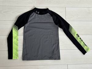 ★UNDER ARMOUR アンダーアーマー YLG/150サイズ 長袖 ハイネックシャツ 秋冬★