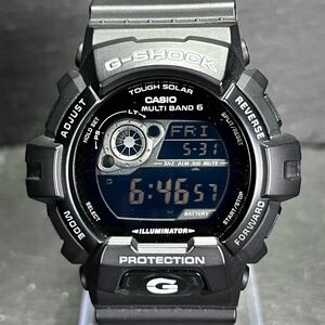 美品 CASIO カシオ G-SHOCK Gショック GW-8900A-1JF メンズ 腕時計 デジタル 電波ソーラー マルチバンド6 カレンダー オールブラック 樹脂