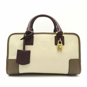 ロエベ アマソナ28 ブランドオフ LOEWE カーフ（牛革） ハンドバッグ カーフ 中古 レディース