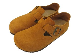 ビルケンシュトック BIRKENSTOCK London Suede ロンドン スウェード 24cm ブラウン レザー 本革 シューズ 靴 レディース