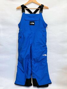 【送料込】【男の子用】THE NORTH FACE ザノースフェイス　スノーインサレーションビブ パンツ 150cm ブルー×ブラック キッズ s3406482