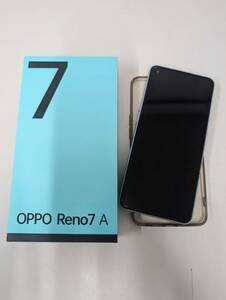 ★ OPPO Reno7A ドリームブルー A2010P ワイモバイル android スマートフォン 5G SIMフリー おまけのケースと表裏硬度9Hガラスフィルム付き