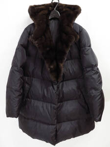 90s Gianfranco Ferre Mink Fur Reversible Puffer Hooded Coat ジャンフランコフェレ ミンク ファー リバーシブル ダウン フード コート