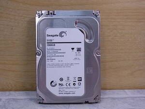 ◎J/697●シーゲイト Seagate☆3.5インチHDD(ハードディスク)☆2TB SATA600 7200rpm☆ST2000VX000☆中古品