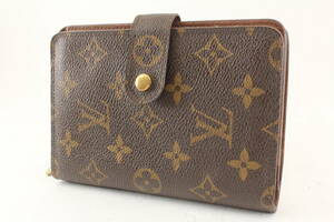 【美品】Louis Vuitton ルイヴィトン ポルト・パピエ ジップ モノグラム 二つ折り 財布 M61207 SP0073 b008