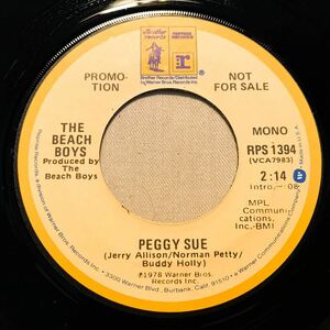 ◆US ORG プロモMONO◆ BEACH BOYS / PEGGY SUE ◆貴重モノラル音源！