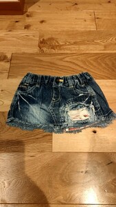 JUNK　STORE　デニムスカート　90センチ 女の子　ベビー　キッズ　女の子　ヴィンテージ風　子供服