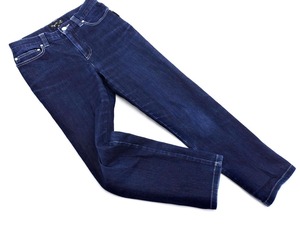 agnes b アニエスベー テーパード デニムパンツ size34/紺 ■■ ☆ ekc9 レディース