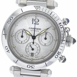 カルティエ CARTIER W31030H3 パシャ 38MM クロノグラフ デイト 自動巻き メンズ 良品 _793027