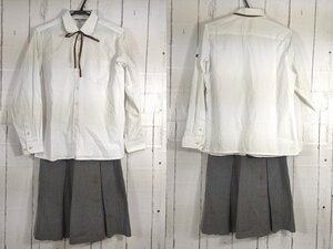 【as303】中学校?? 高校?? 衣装 コスプレ 女子用 学生服 制服 東海学園 長袖カッターシャツ◆洛北中学校 冬服スカート◆ループタイ