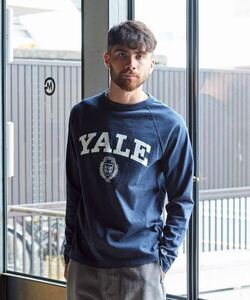 CHAMPION T1011 RAGLAN L/S T-SHIRT YALE (チャンピオン ラグランロングスリーブTシャツ)