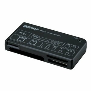 iBUFFALO カードリーダー/ライター43+7 メディア対応 ブラック BSCRA26U2BK　(shin