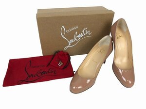 Christian Louboutin / クリスチャン・ルブタン パンプス 3080363 エナメル レディース サイズ : 36 ピンクベージュ