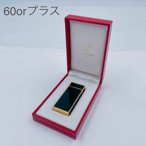 6A053 Cartier カルティエ ライター 69970P オイル 黒 ブラック ゴールド 喫煙具 たばこグッズ ケース付