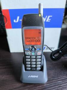 携帯電話 ソニー J-SY01 懐かしいガラケー J-PHONE 希少 未使用品 フルセット アンティーク インテリア コレクションなどに