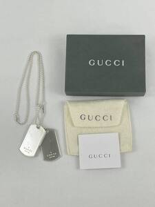 GUCCI グッチ ドッグタグ ネックレス 925 シルバー アクセサリー