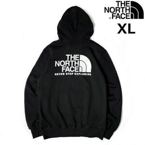 1円～!売切!【正規新品】THE NORTH FACE◆THROWBACK HOODIE パーカー スウェット US限定 裏起毛 男女兼用 ハーフドームロゴ(XL)黒181130-30