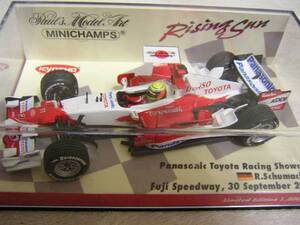 1/43　MINICHAMPS　RisingSun パナソニックトヨタレーシング2007年ショウカー　R・シューマッハ