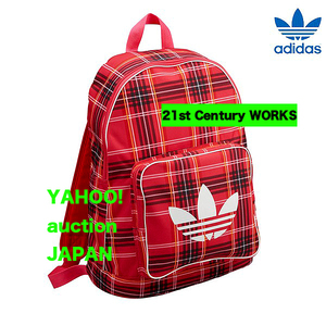 adidas originals リュック/バックパック 赤チェック 完売品