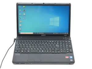 カメラ内蔵/中古/15.6型/ノートPC/Windows10/500GB/4GB/AMD　AthlonⅡ　P320/SONY　VPCEE25FJ MS office2021搭載