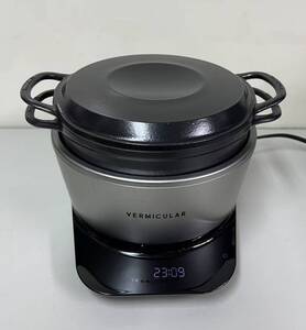 VERMICULAR バーミキュラ PH23A-SV ライスポット 5合炊き 炊飯器 中古